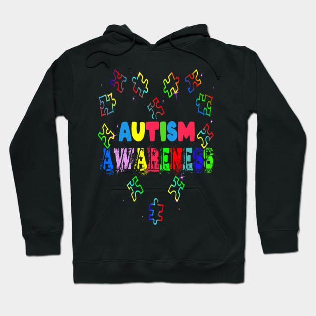 Autism T-ShirtAutism Heart World Autism Awareness Day T Hoodie by JeanettVeal